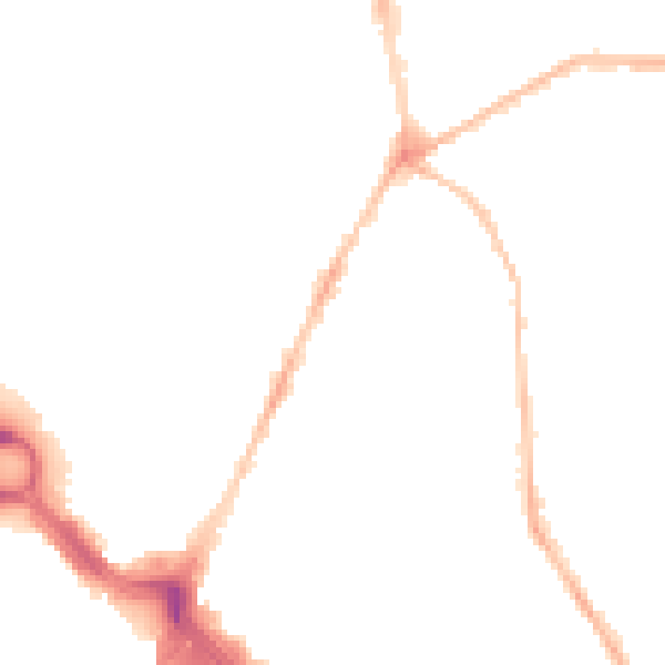 Night-time road noise heatmap for PL4 8HL