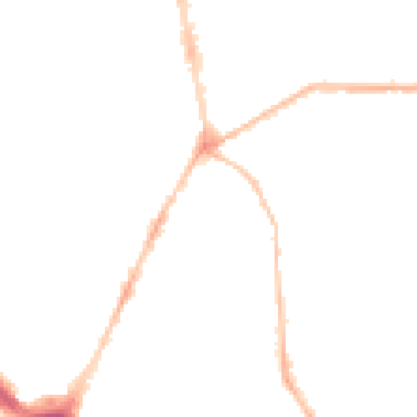 Night-time road noise heatmap for PL4 8HS