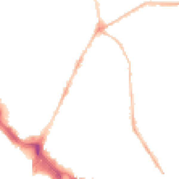Night-time road noise heatmap for PL4 8JJ