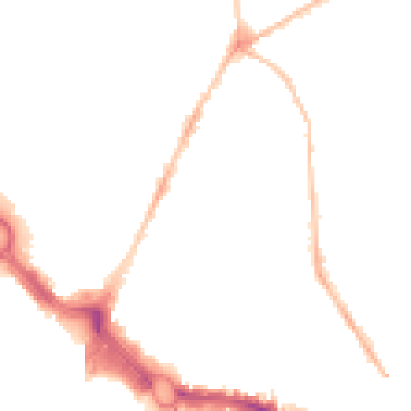 Night-time road noise heatmap for PL4 8LX