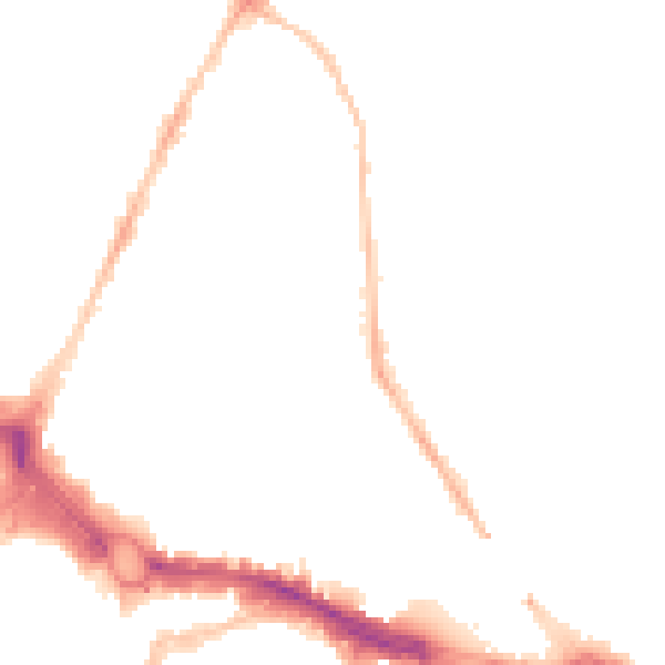 Night-time road noise heatmap for PL4 8NF
