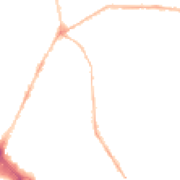 Night-time road noise heatmap for PL4 8PB