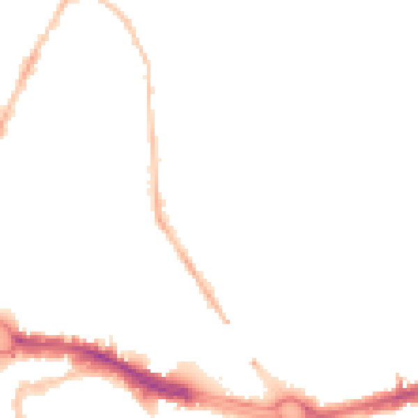 Night-time road noise heatmap for PL4 8PR