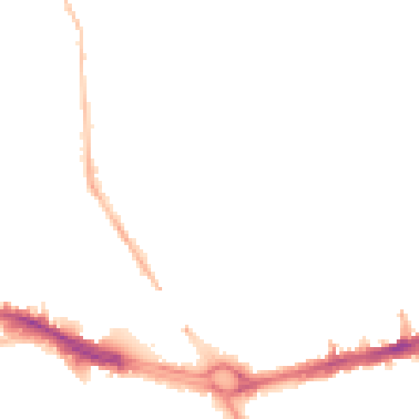 Night-time road noise heatmap for PL4 8QA