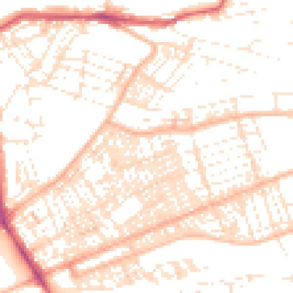 Daytime road noise heatmap for PL4 8SH