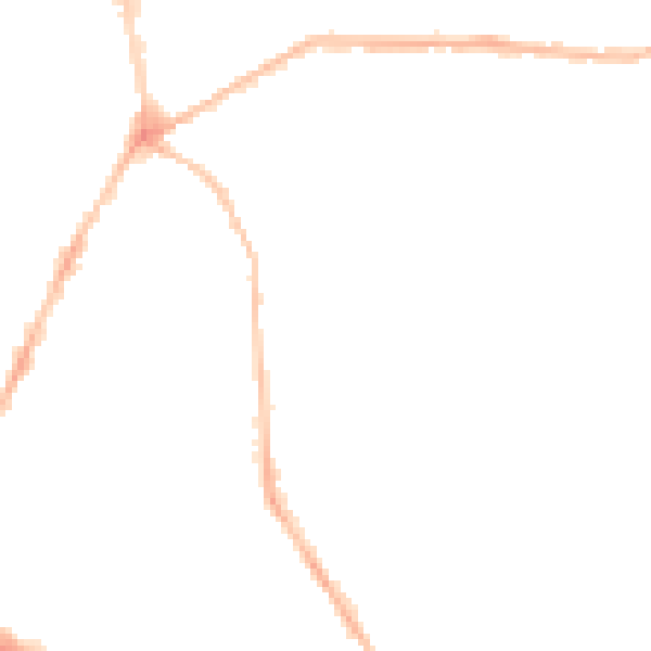 Night-time road noise heatmap for PL4 8TP