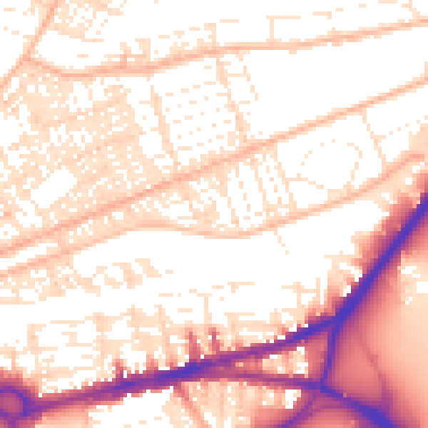 Daytime road noise heatmap for PL4 9DW
