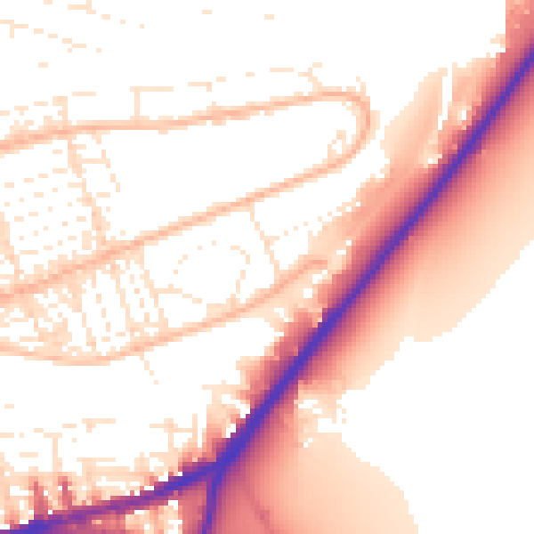 Daytime road noise heatmap for PL4 9HB
