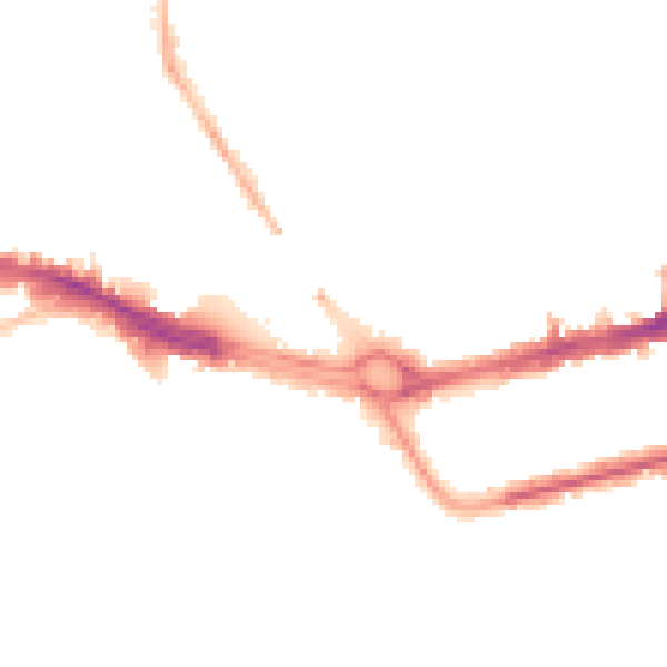 Night-time road noise heatmap for PL4 9HU