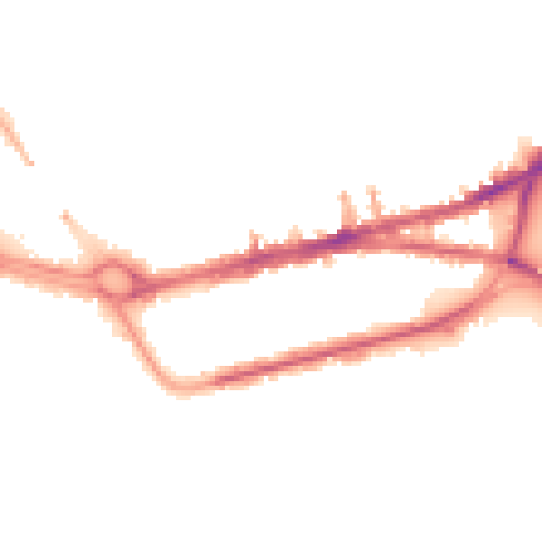 Night-time road noise heatmap for PL4 9HY