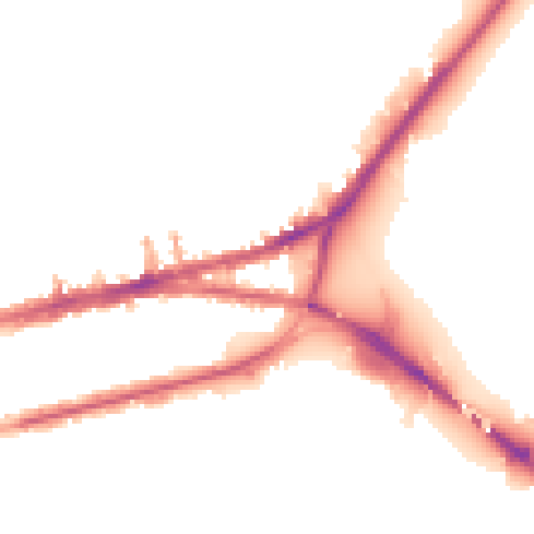 Night-time road noise heatmap for PL4 9JX