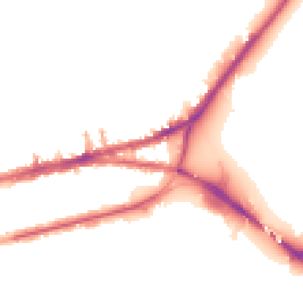 Night-time road noise heatmap for PL4 9JY