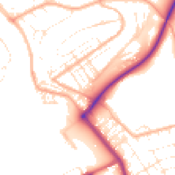 Daytime road noise heatmap for PL5 1AT