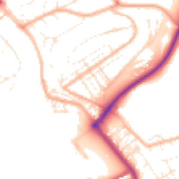 Daytime road noise heatmap for PL5 1AZ