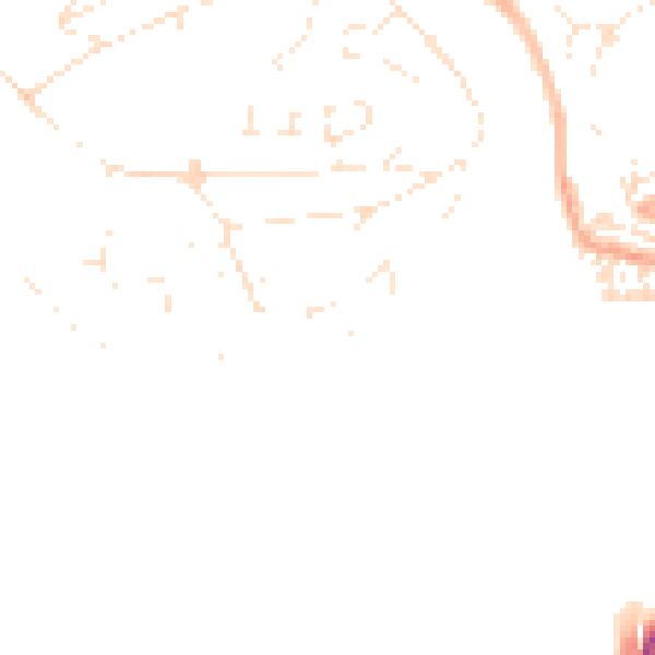 Daytime road noise heatmap for PL5 1BS