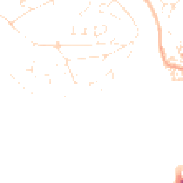 Daytime road noise heatmap for PL5 1BX