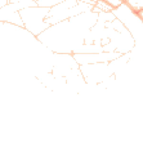 Daytime road noise heatmap for PL5 1DA