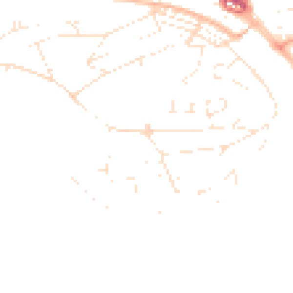 Daytime road noise heatmap for PL5 1DD