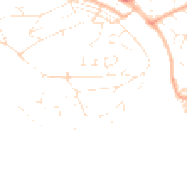 Daytime road noise heatmap for PL5 1DE
