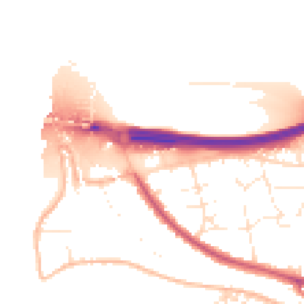 Daytime road noise heatmap for PL5 1NJ