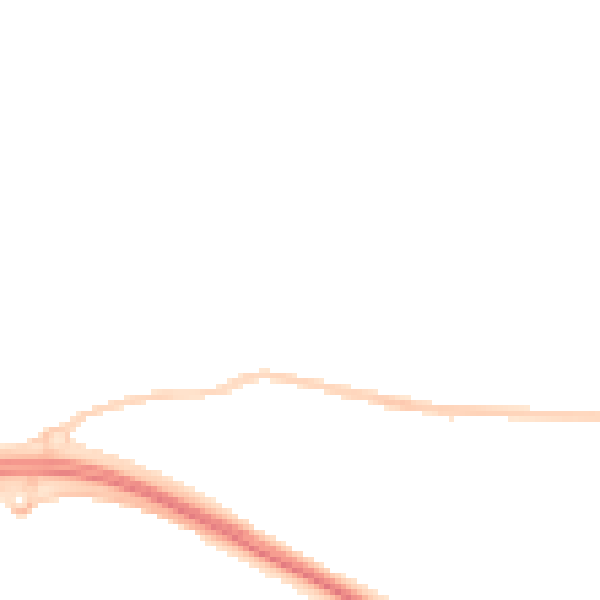 Night-time road noise heatmap for PL5 2NN
