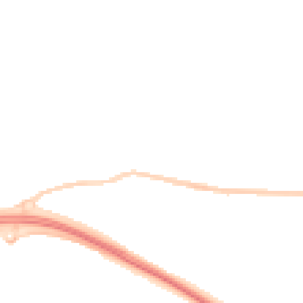 Night-time road noise heatmap for PL5 2PE