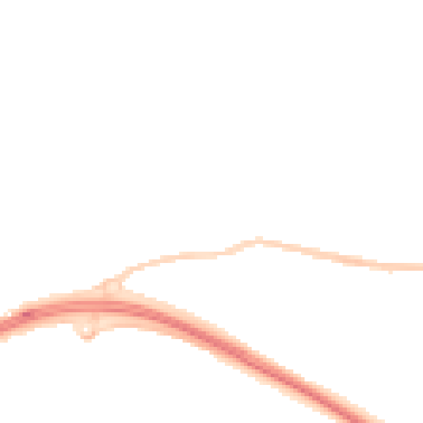 Night-time road noise heatmap for PL5 2QY