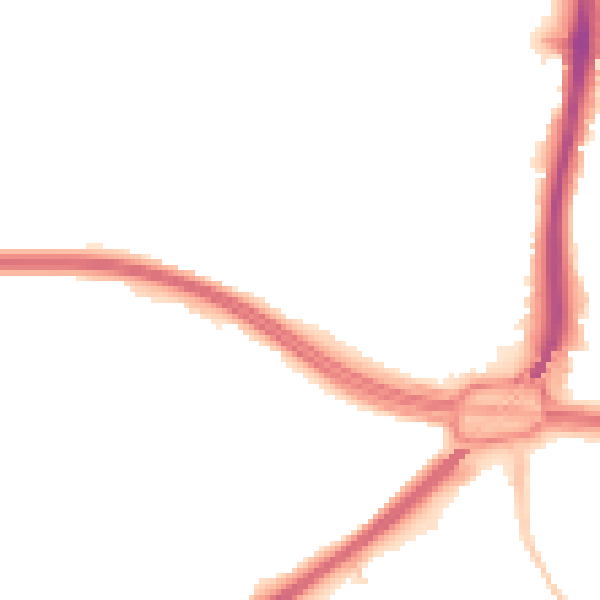 Night-time road noise heatmap for PL5 3DY