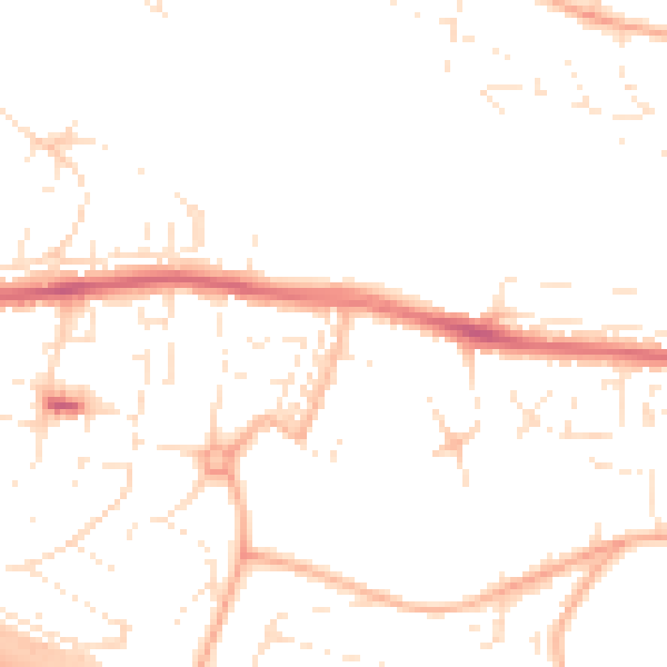 Daytime road noise heatmap for PL5 3NS