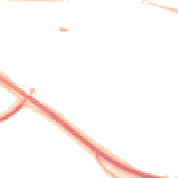 Night-time road noise heatmap for PL5 3PF