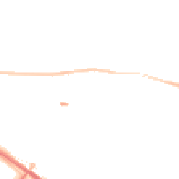 Night-time road noise heatmap for PL5 3SR