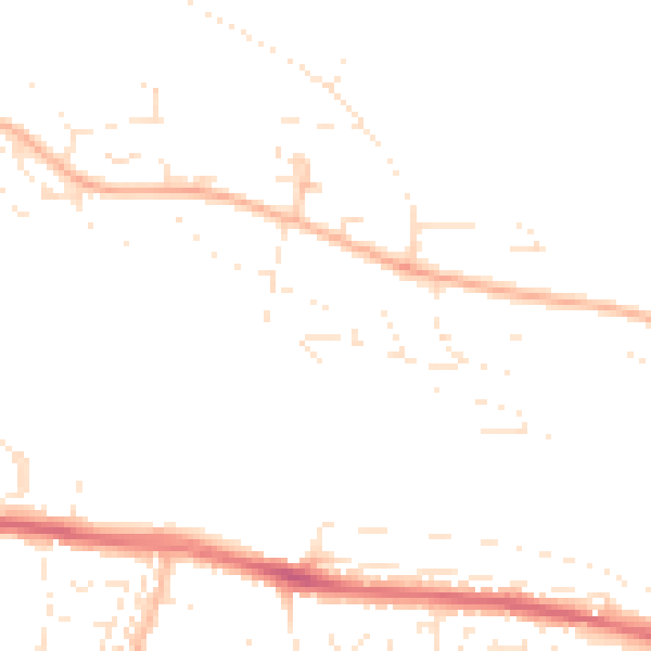 Daytime road noise heatmap for PL5 4BH