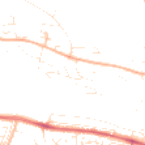 Daytime road noise heatmap for PL5 4BN