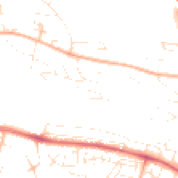 Daytime road noise heatmap for PL5 4BT