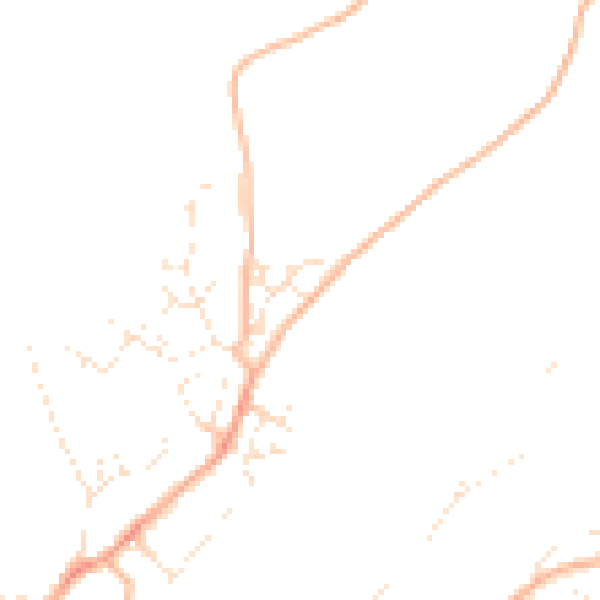 Daytime road noise heatmap for PL5 4BY