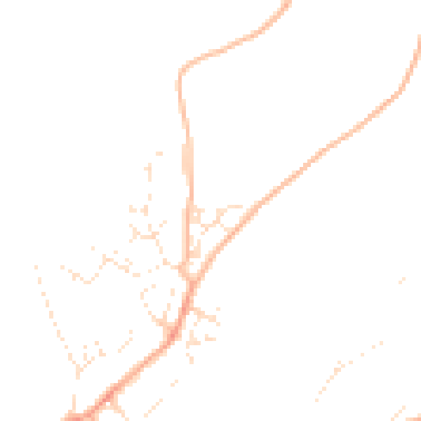 Daytime road noise heatmap for PL5 4BZ