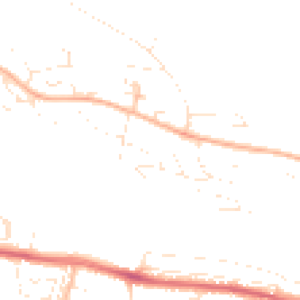 Daytime road noise heatmap for PL5 4EE