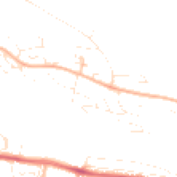 Daytime road noise heatmap for PL5 4EF
