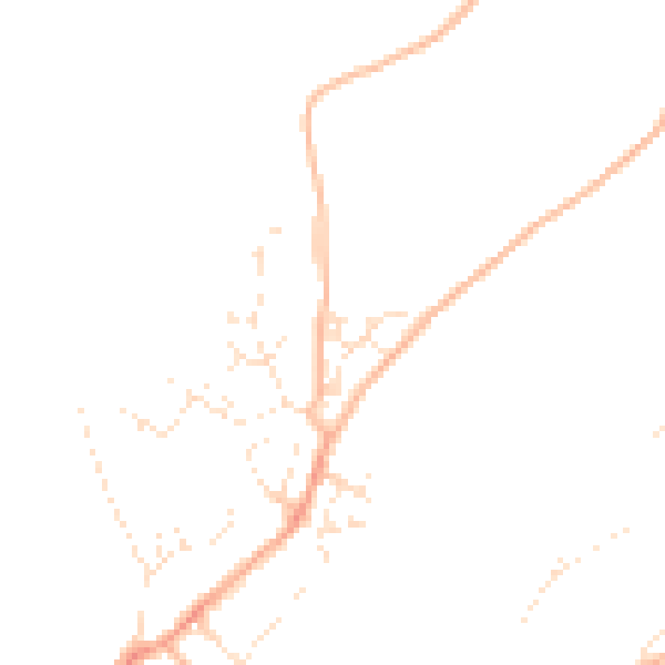 Daytime road noise heatmap for PL5 4EG