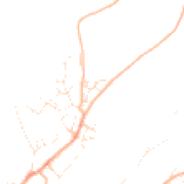 Daytime road noise heatmap for PL5 4EH