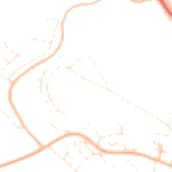 Daytime road noise heatmap for PL5 4HG