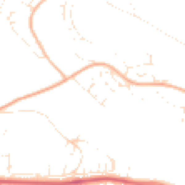 Daytime road noise heatmap for PL5 4HH