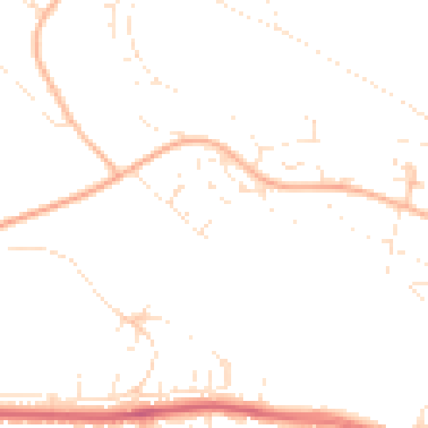 Daytime road noise heatmap for PL5 4HJ