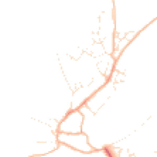 Daytime road noise heatmap for PL5 4LR