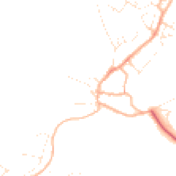 Daytime road noise heatmap for PL5 4NE