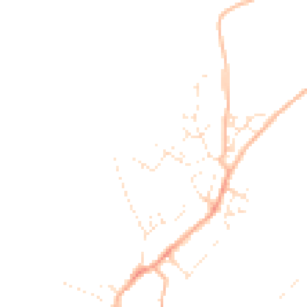 Daytime road noise heatmap for PL5 4PN