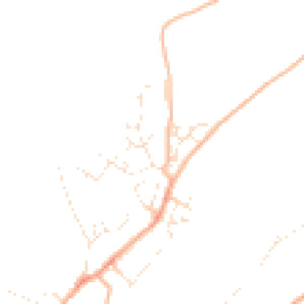 Daytime road noise heatmap for PL5 4PP