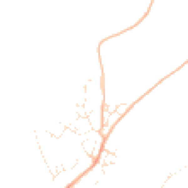 Daytime road noise heatmap for PL5 4PS
