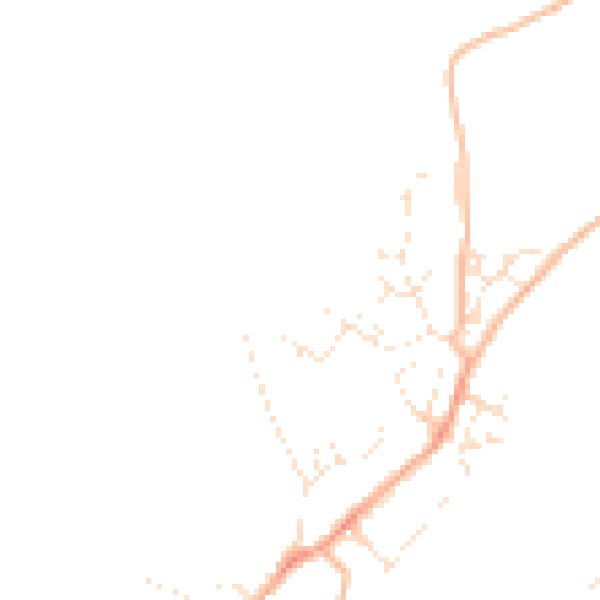 Daytime road noise heatmap for PL5 4PW