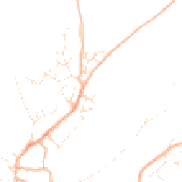 Daytime road noise heatmap for PL5 4QD